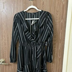 Long sleeve blazer midi dress